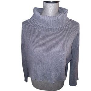 “Wild Fable” Women’s Soft Knit Turtleneck Long Sleeve Cropped Sweater